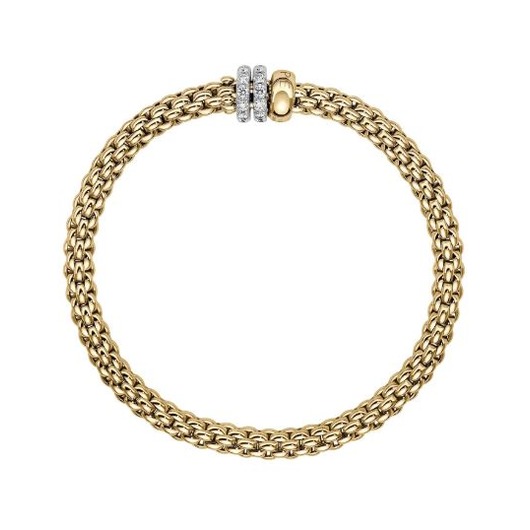 Juweel FOPE SOLO ARMBAND 18K GEEL GOUD/DIAMANT 62506B PAVEM GB