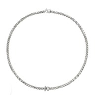 Juweel FOPE SOLO COLLIER 18K WIT GOUD/DIAMANT 62406CX_PB_B_BBX_043 Juweel FOPE SOLO COLLIER 18K WIT GOUD/DIAMANT 62406CX_PB_B_BBX_043