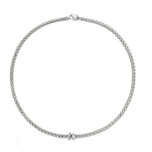 Juweel FOPE SOLO COLLIER 18K WIT GOUD/DIAMANT 62406CX_PB_B_BBX_043 Juweel FOPE SOLO COLLIER 18K WIT GOUD/DIAMANT 62406CX_PB_B_BBX_043