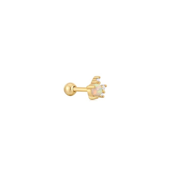 Juweel Ania Haie Ear Edit Kyoto Opal Sparkle Crown Barbell Single Earrings E047-05G
