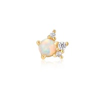 Juweel Ania Haie Ear Edit Kyoto Opal Sparkle Crown Barbell Single Earrings E047-05G Juweel Ania Haie Ear Edit Kyoto Opal Sparkle Crown Barbell Single Earrings E047-05G