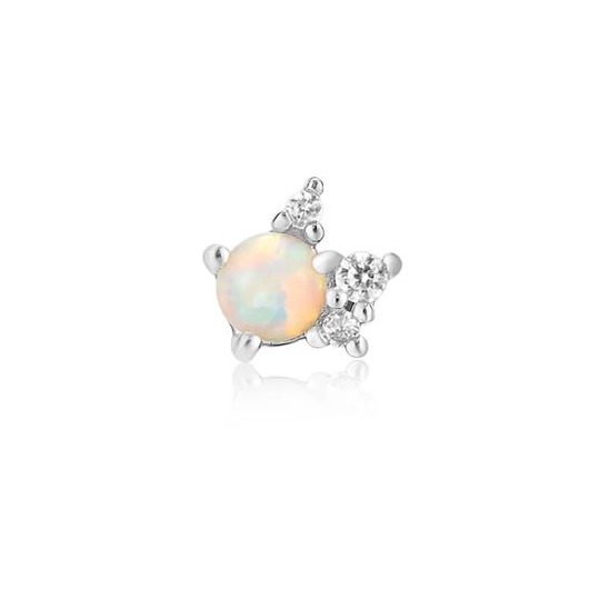 Juweel Ania Haie Ear Edit Kyoto Opal Sparkle Crown Barbell Single Earrings E047-05H