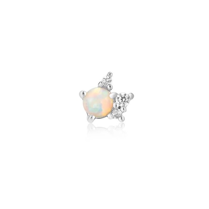 Juweel Ania Haie Ear Edit Kyoto Opal Sparkle Crown Barbell Single Earrings E047-05H