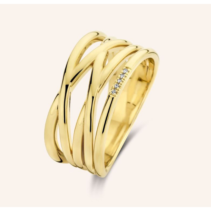 Juweel DIAMANTI PER TUTTI LINEAR RING M2392 YELLOW