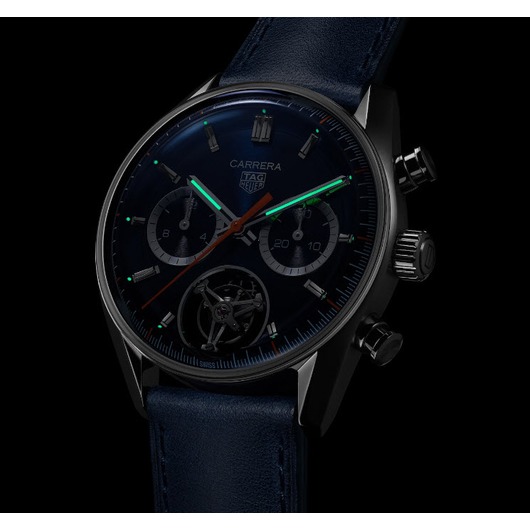 Horloge TAG HEUER CARRERA Chronograaf Tourbillon CBS5010.FC6543 Calibre TH20-09
