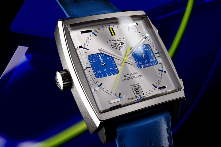 TAG HEUER MONACO RACING BLUE  TAG HEUER MONACO RACING BLUE