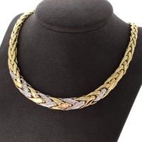 Juweel Collier bicolor goud 18 karaat briljant 'CV-1414-TWDH' Juweel Collier bicolor goud 18 karaat briljant 'CV-1414-TWDH'