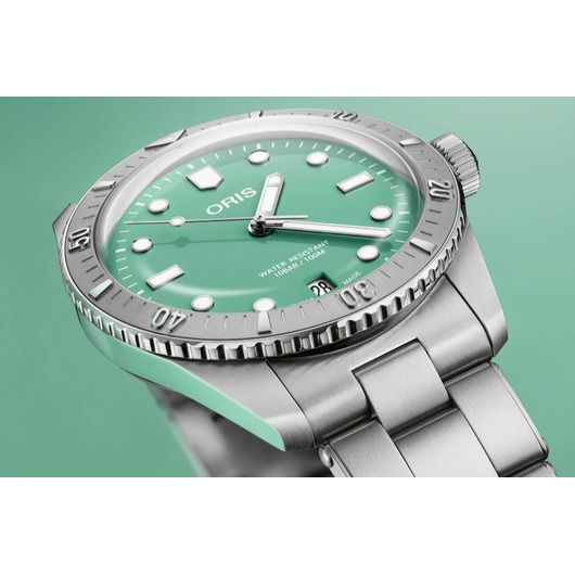 Horloge Oris Divers Sixty-Five Green 01733 7771 4057-07 8 19 18 