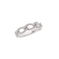 Juweel Clem Vercammen Collection Legàmi ring 18 karaat witgoud met diamant A10332/W-W Juweel Clem Vercammen Collection Legàmi ring 18 karaat witgoud met diamant A10332/W-W