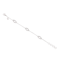 Juweel Clem Vercammen Collection armband 18 karaat witgoud met diamant BR11190/W-W Juweel Clem Vercammen Collection armband 18 karaat witgoud met diamant BR11190/W-W