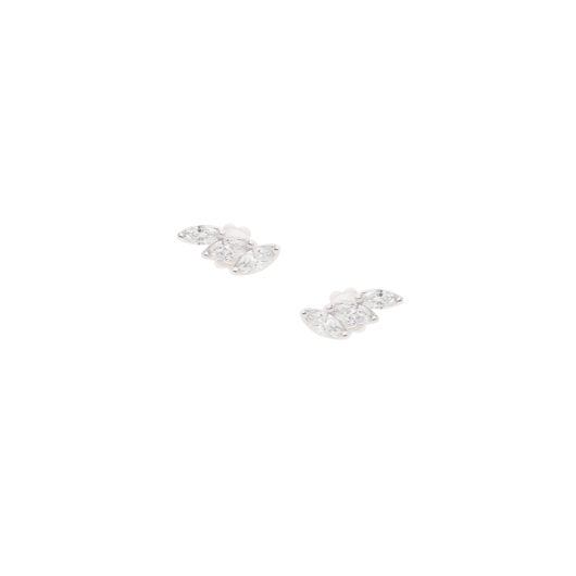 Juweel Clem Vercammen Collection oorstekers 18 karaat witgoud met diamant B11191/W-W Juweel Clem Vercammen Collection oorstekers 18 karaat witgoud met diamant B11191/W-W