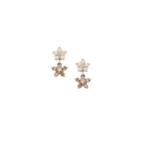 Juweel Clem Vercammen Collection Bloom oorstekers 18 karaat rosé goud met diamant B8893/WBR-R Juweel Clem Vercammen Collection Bloom oorstekers 18 karaat rosé goud met diamant B8893/WBR-R