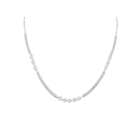 Juweel Clem Vercammen Collection Cupido Collier 18 karaat witgoud met diamant G11189/W-W Juweel Clem Vercammen Collection Cupido Collier 18 karaat witgoud met diamant G11189/W-W