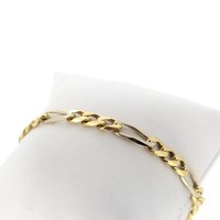 Juweel Armband Figaro Bicolor goud 18 karaat 'CV-1491-TWDH' Juweel Armband Figaro Bicolor goud 18 karaat 'CV-1491-TWDH'