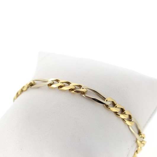 Juweel Armband Figaro Bicolor goud 18 karaat 'CV-1491-TWDH' Juweel Armband Figaro Bicolor goud 18 karaat 'CV-1491-TWDH'