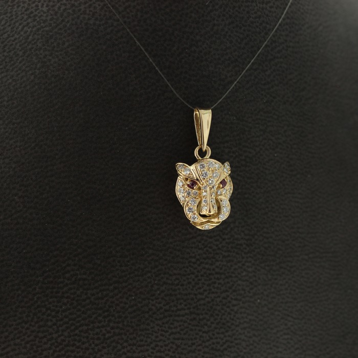 Hanger_panterhoofd_geelgoud_18karaat_Briljant_robijn_Tweedehands_CV-1484_Juwelier_Clem_Vercammen-3.jpg