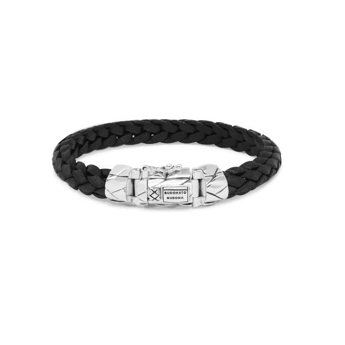 Juweel Buddha To Buddha Mangky Small Leather Bracelet Black 126BL