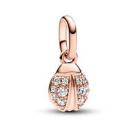 Juweel Pandora Ladybird 14k rosé gold-plated mini dangle 783043C01 Juweel Pandora Ladybird 14k rosé gold-plated mini dangle 783043C01