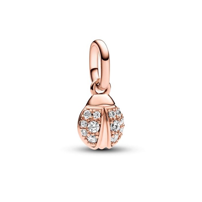 Juweel Pandora Ladybird 14k rosé gold-plated mini dangle 783043C01