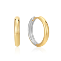 Juweel ANIA HAIE TURN ON THE CHARM TWO TONE HOOP EARRINGS E048-01T Juweel ANIA HAIE TURN ON THE CHARM TWO TONE HOOP EARRINGS E048-01T