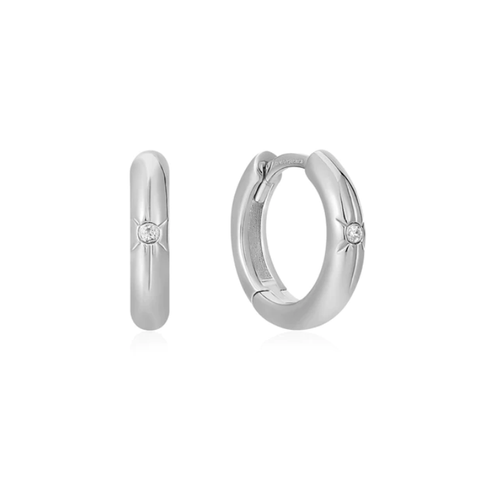 Juweel ANIA HAIE POT CHARMS STAR HUGGIE HOOP EARRINGS E048-02H