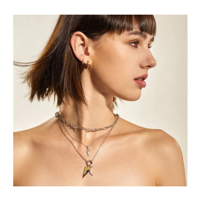 Juweel ANIA HAIE TURN ON THE CHARM MINI LINK CHARM CHAIN NECKLACE N048-01H 