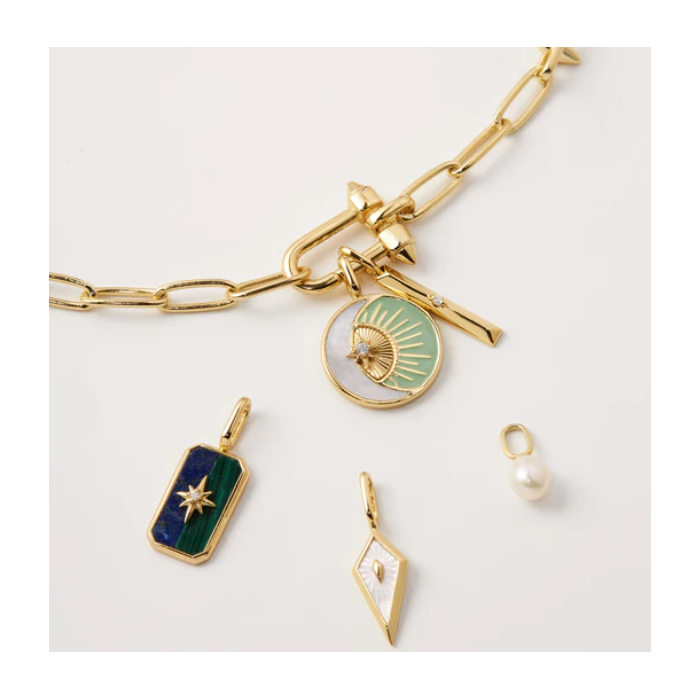 Juweel ANIA HAIE TURN ON THE CHARM BAR NECKLACE CHARM NC048-15G