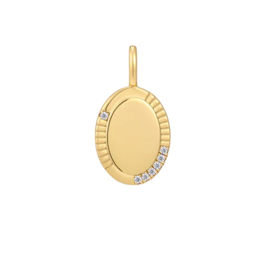 Juweel ANIA HAIE TURN ON THE CHARM OVAL NECKLACE CHARM NC048-16G Juweel ANIA HAIE TURN ON THE CHARM OVAL NECKLACE CHARM NC048-16G