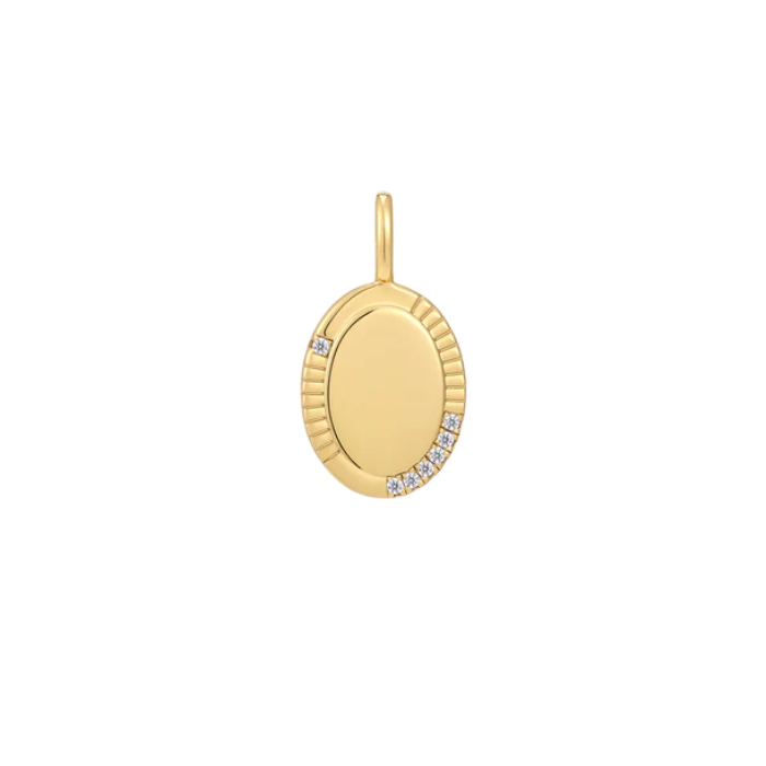 Juweel ANIA HAIE TURN ON THE CHARM OVAL NECKLACE CHARM NC048-16G