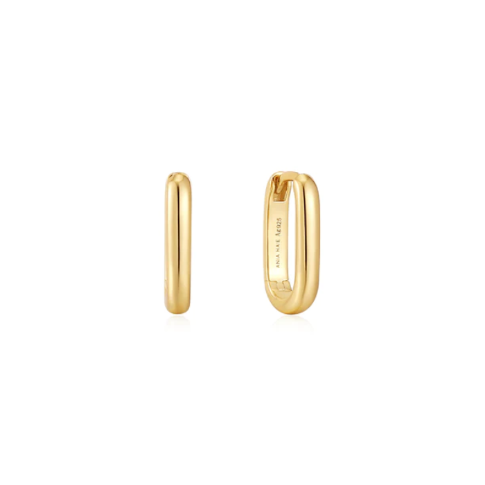 Juweel ANIA HAIE POP CHARMS OVAL HOOP EARRINGS E048-04G