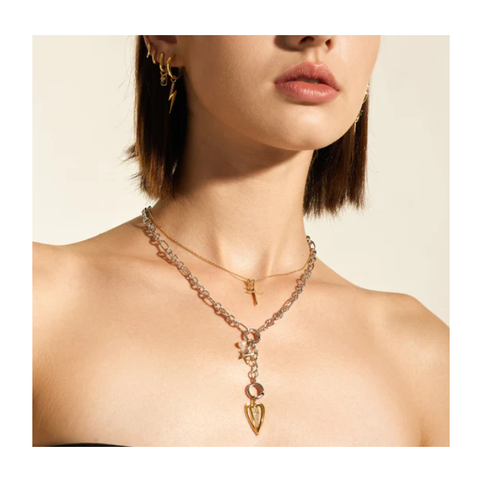 Juweel ANIA HAIE POP CHARMS MINI LINK CHARM CHAIN NECKLACE N048-01G