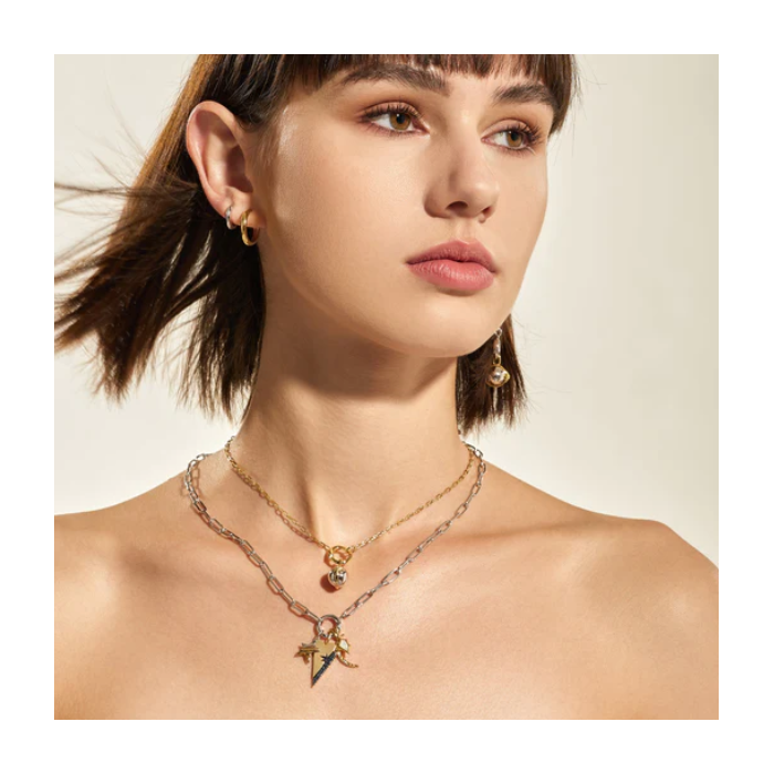 Juweel ANIA HAIE POT CHARMS MINI LINK CHARM CHAIN CONNECTOR NECKLACE N048-04G