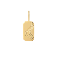 Juweel ANIA HAIE TURN ON THE CHARM WAVE TAG NECKLACE CHARM NC048-09G Juweel ANIA HAIE TURN ON THE CHARM WAVE TAG NECKLACE CHARM NC048-09G