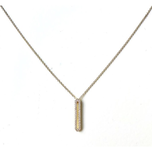 Juweel Femme Adorée collier 18 karaat geelgoud diamant 10C0210G
