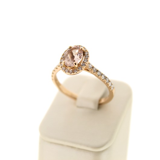 Juweel Ring rosé goud 18 karaat briljanten Morganiet '76501-1617-TWDH'
