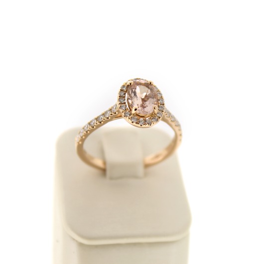 Juweel Ring rosé goud 18 karaat briljanten Morganiet '76501-1617-TWDH'