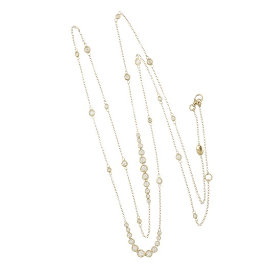 Juweel CLEM VERCAMMEN COLLECTION COLLIER GEELGOUD 18 KARAAT CO5189PGWH4-90 Juweel CLEM VERCAMMEN COLLECTION COLLIER GEELGOUD 18 KARAAT CO5189PGWH4-90