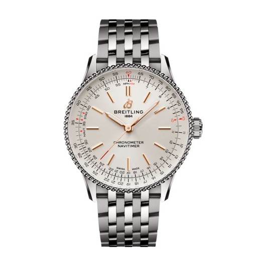 Horloge Breitling Navitimer Automatic 36 Cream, steel bracelet A17327211G1A1 Horloge Breitling Navitimer Automatic 36 Cream, steel bracelet A17327211G1A1