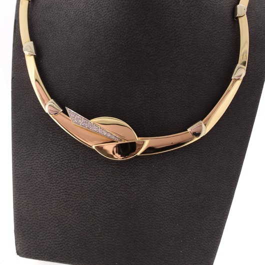 Juweel Collier geelgoud 18 karaat briljanten '76703-1621-TWDH' Juweel Collier geelgoud 18 karaat briljanten '76703-1621-TWDH'