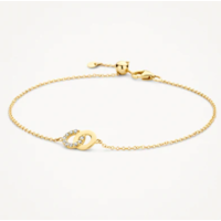 Juweel BLUSH ARMBAND 14 KARAAT GEELGOUD ZIRCONIUM 2223YZI Juweel BLUSH ARMBAND 14 KARAAT GEELGOUD ZIRCONIUM 2223YZI