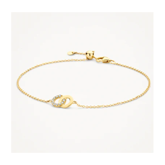 Juweel BLUSH ARMBAND 14 KARAAT GEELGOUD ZIRCONIUM 2223YZI Juweel BLUSH ARMBAND 14 KARAAT GEELGOUD ZIRCONIUM 2223YZI