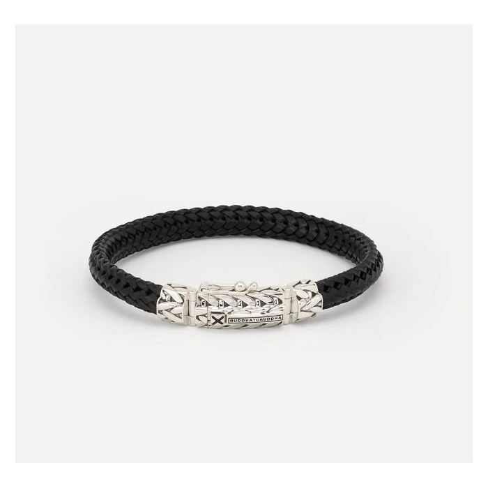 Juweel Buddha To Buddha Nurul/Ellen Mix bracelet Leather Black 863BL