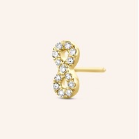 Juweel DIAMANTI PER TUTTI INFINITY SINGLE EARRING M2201 YELLOW  Juweel DIAMANTI PER TUTTI INFINITY SINGLE EARRING M2201 YELLOW