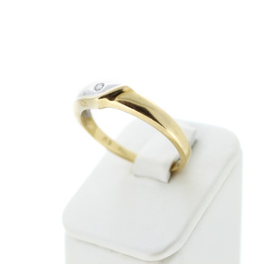 Juweel Ring Bicolor goud 18 karaat briljant 'CV-1650-TWDH' Juweel Ring Bicolor goud 18 karaat briljant 'CV-1650-TWDH'