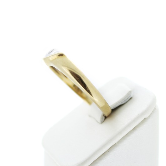 Juweel Ring Bicolor goud 18 karaat briljant 'CV-1650-TWDH'