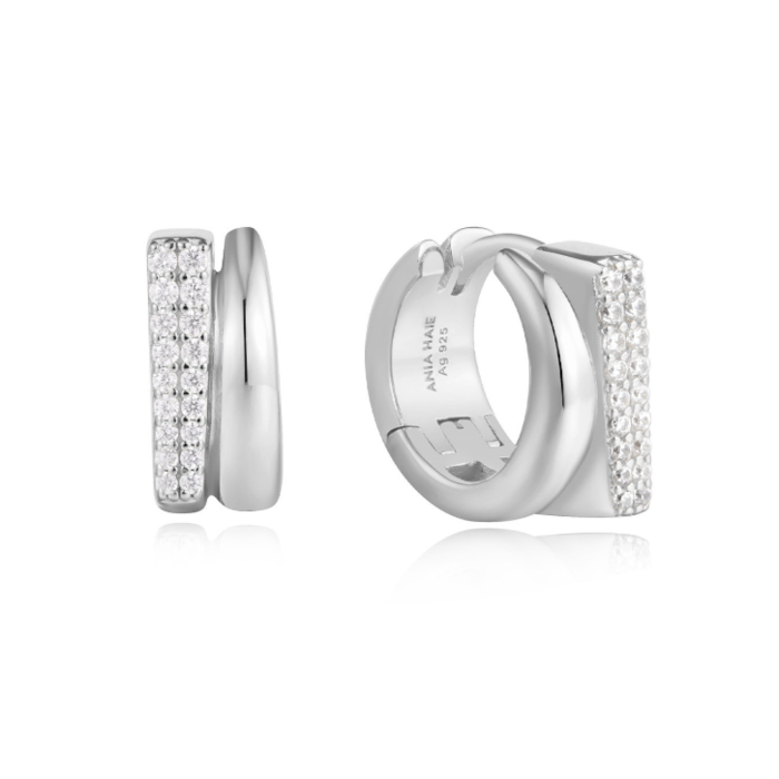 Juweel ANIA HAIE TOUGH LOVE DOUBLE HUGGIE HOOP EARRINGS E051-04H