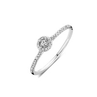 Juweel DULCI NEA SOLITAIRE 18 KARAAT WITGOUD/DIAMANT R42526WG Juweel DULCI NEA SOLITAIRE 18 KARAAT WITGOUD/DIAMANT R42526WG