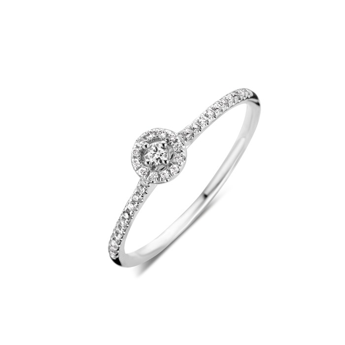 Juweel DULCI NEA SOLITAIRE 18 KARAAT WITGOUD/DIAMANT R42526WG