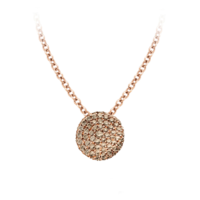 Juweel BIGLI MINI WAVES COLLIER 18K ROSE GOUD DIAMANT 23H63RBRDIA/45 Juweel BIGLI MINI WAVES COLLIER 18K ROSE GOUD DIAMANT 23H63RBRDIA/45