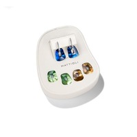 Juweel Mattioli Puzzle Small Earrings In White Gold And 3 Pairs Of Coloured Puzzles MOR054B001 Juweel Mattioli Puzzle Small Earrings In White Gold And 3 Pairs Of Coloured Puzzles MOR054B001